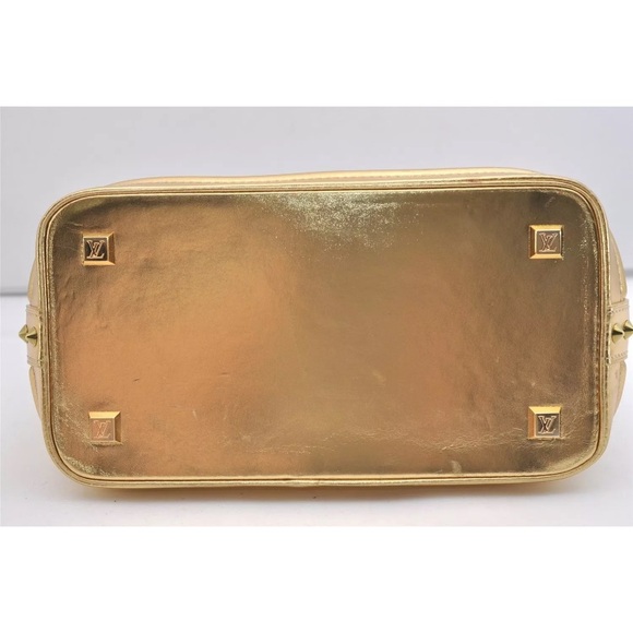 Authentic Louis Vuitton Suhali Lockit PM Hand Bag Gold M95433 - Picture 8 of 14